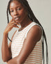 Women's Muscle Tee Dress - Cork Stripe